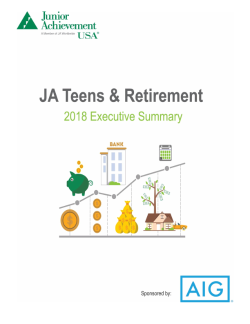 2018 JA Teens and Retirement